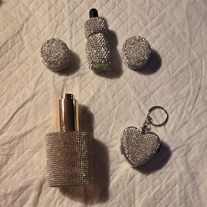 Elegant Silver Rhinestone Pieces